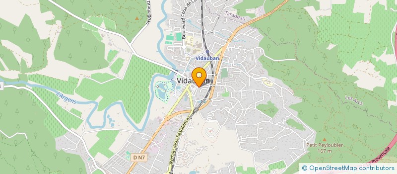 localisation de l'entreprise VM LA CINTURA à VIDAUBAN