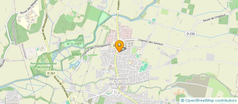 localisation de l'entreprise VM&M à BEAUMONT-LES-VALENCE