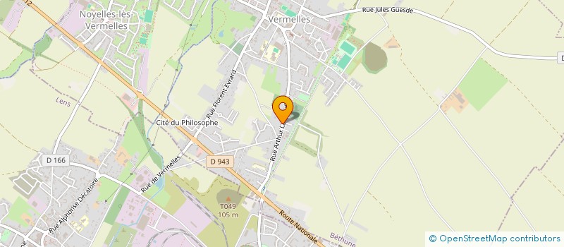 localisation de l'entreprise VM MARKET  VERMELLES