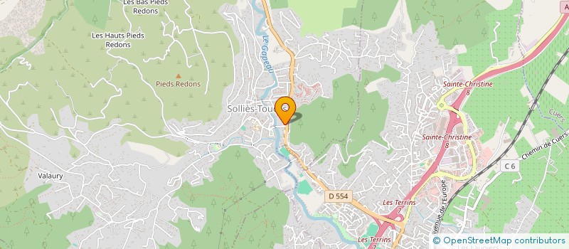 localisation de l'entreprise VM OPTIQUE à SOLLIES-TOUCAS