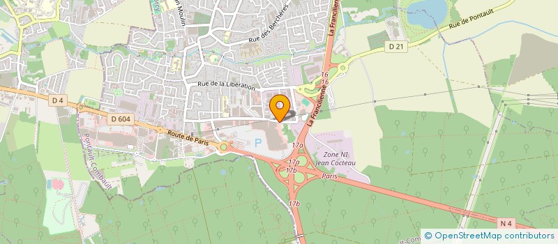 localisation de l'entreprise VM PRESTIGE à PONTAULT-COMBAULT