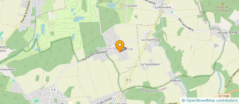 localisation de l'entreprise VM SCI  COURSON-MONTELOUP