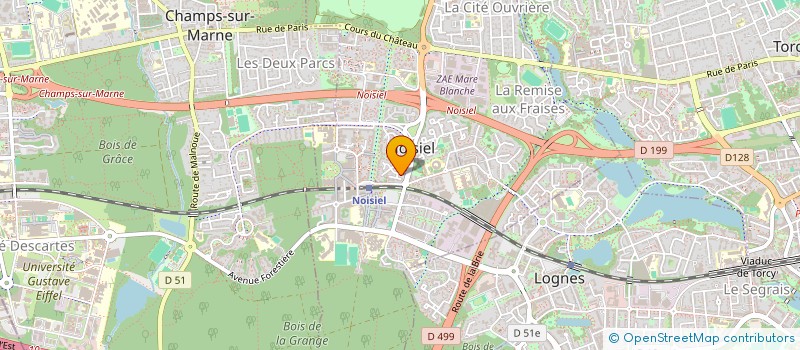 localisation de l'entreprise VM SERVICES  NOISIEL