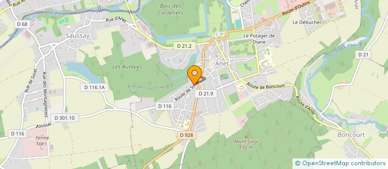 localisation de l'entreprise VM STONE à ANET