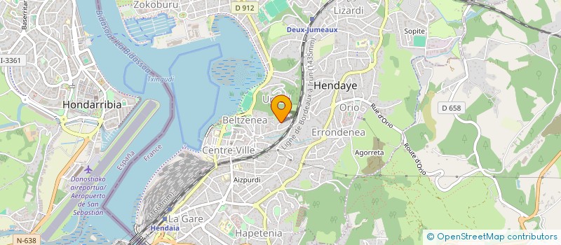 localisation de l'entreprise VM TAXI à HENDAYE