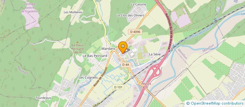 localisation de l'entreprise VM TRAITEUR  PEYRUIS