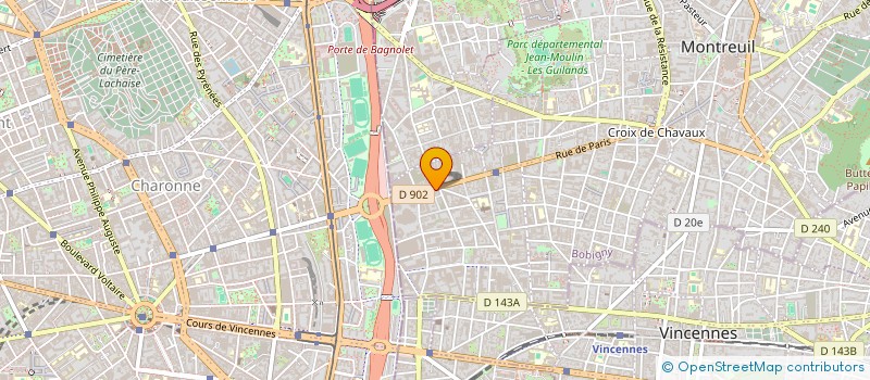 localisation de l'entreprise VM VENUS ET MERCURE à MONTREUIL