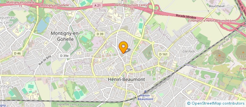 localisation de l'entreprise VM62110 à HENIN-BEAUMONT