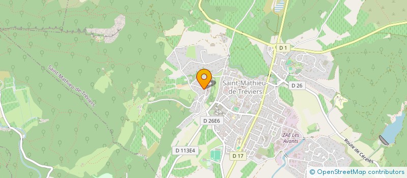 localisation de l'entreprise VMAC  SAINT-MATHIEU-DE-TREVIERS