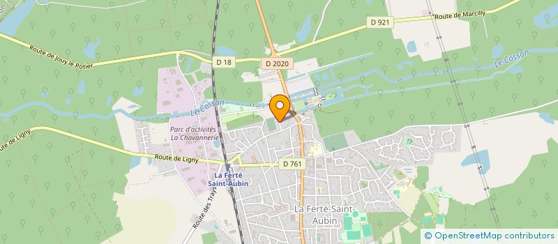 localisation de l'entreprise VMAF à LA FERTE-SAINT-AUBIN