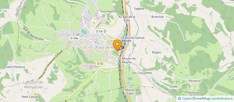 localisation de l'entreprise VMAS  SIORAC-EN-PERIGORD