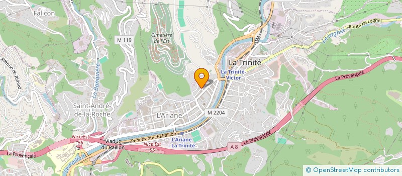 localisation de l'entreprise VMB à NICE