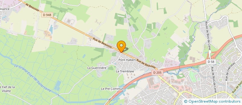 localisation de l'entreprise VMB AUTOMOBILES à SALLERTAINE