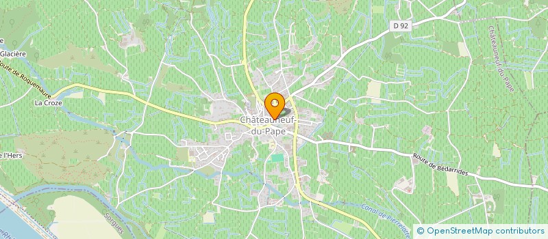 localisation de l'entreprise VMB CUISINE ET VINS  CHATEAUNEUF-DU-PAPE