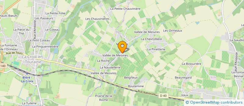 localisation de l'entreprise VMB IMMO à LA CROIX-EN-TOURAINE