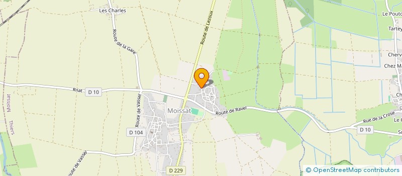 localisation de l'entreprise VMB SPECTACLES  MOISSAT