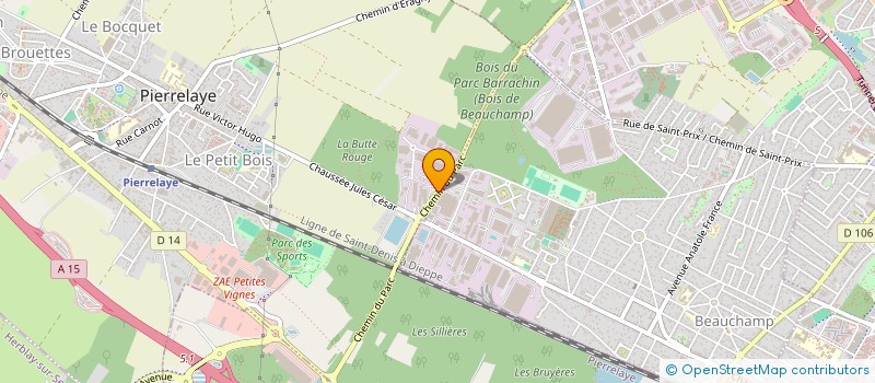 localisation de l'entreprise VMC  PIERRELAYE