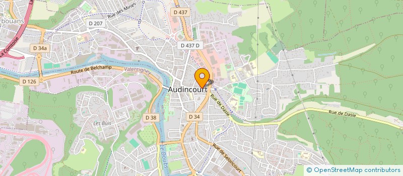 localisation de l'entreprise VMCE 25 à AUDINCOURT