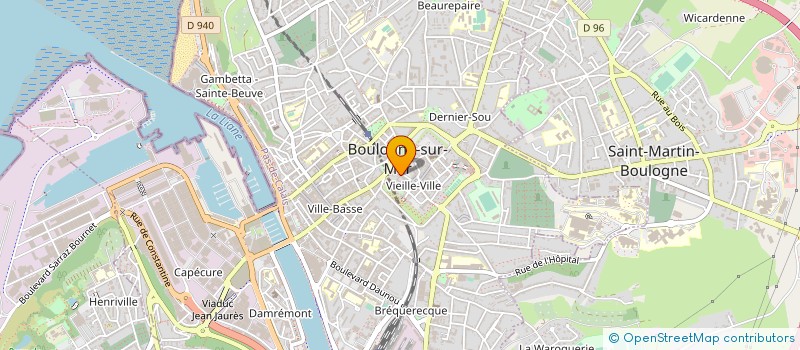 localisation de l'entreprise VMD à BOULOGNE-SUR-MER