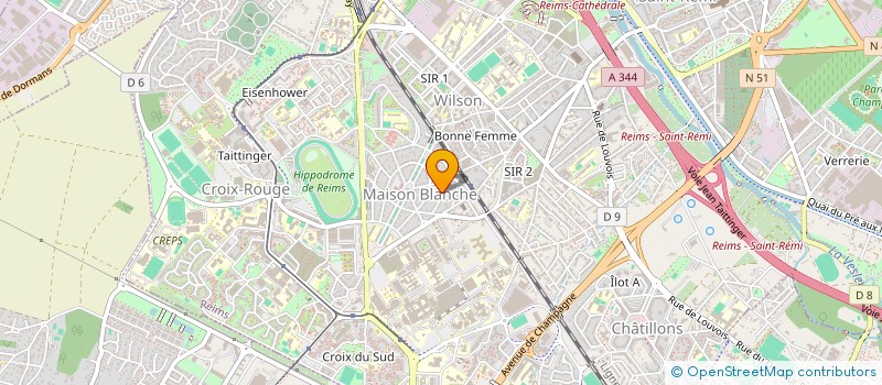 localisation de l'entreprise VMD IMMOBILIER  REIMS