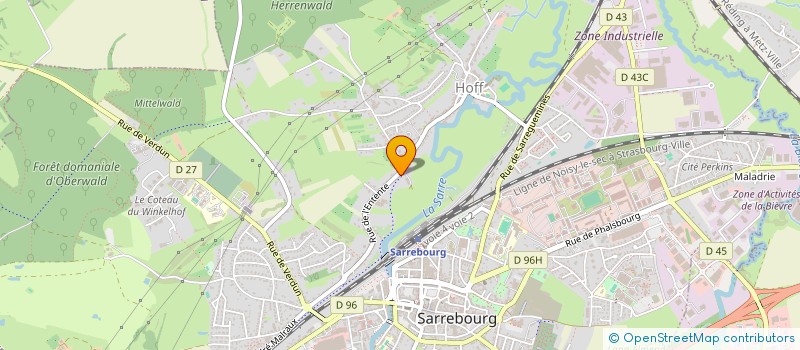 localisation de l'entreprise VMDF  SARREBOURG