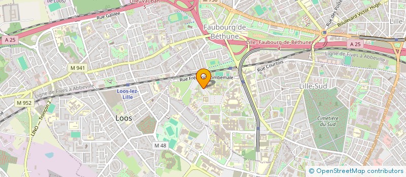 localisation de l'entreprise VMEH-DEPARTEMENT DU NORD VISITE DES MALADES DANS LES ETABLISSEMENTS HOSPITALIERS DU DEPARTEMENT DU NORD à LILLE