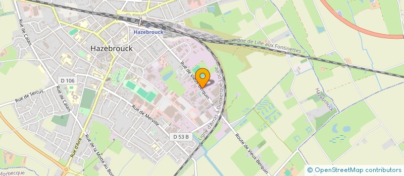 localisation de l'entreprise VMF à HAZEBROUCK