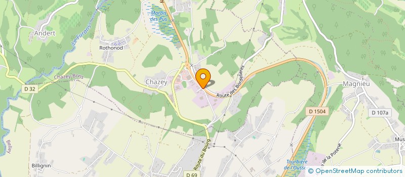 localisation de l'entreprise VMG à CHAZEY-BONS