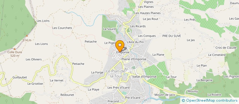 localisation de l'entreprise VMG  LE PLAN-DE-LA-TOUR