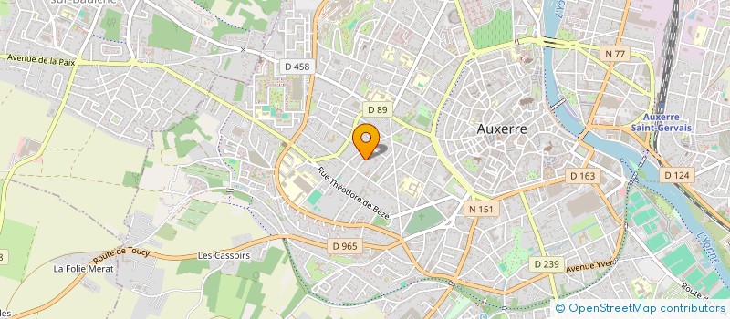 localisation de l'entreprise VMG à AUXERRE