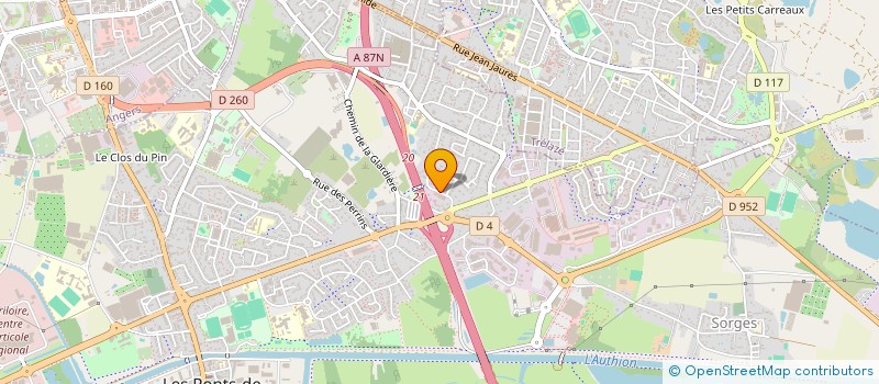 localisation de l'entreprise VMG BAT  LES PONTS-DE-CE