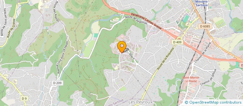 localisation de l'entreprise VMG CONSTRUCTIONS  MOUANS-SARTOUX