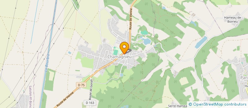 localisation de l'entreprise VMG IMMO  CHAMAGNIEU