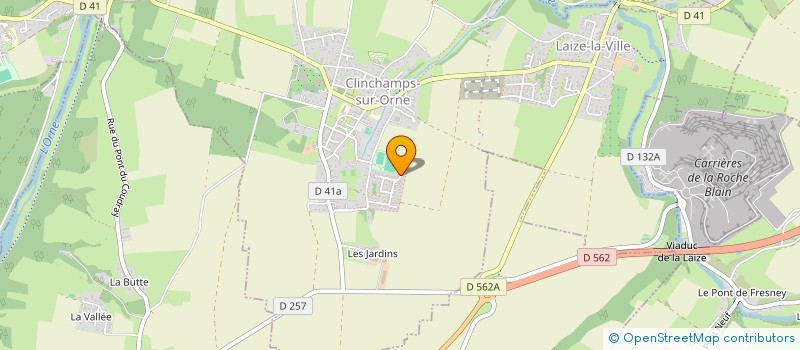 localisation de l'entreprise VMG MACHINES A COUDRE  LAIZE-CLINCHAMPS