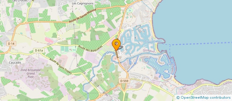 localisation de l'entreprise VMH  GRIMAUD