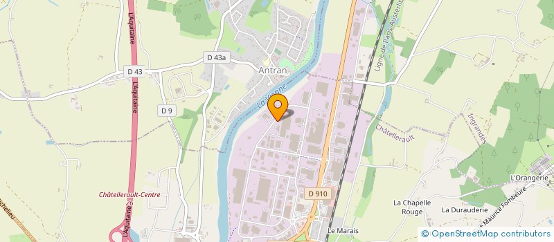 localisation de l'entreprise VMH  CHATELLERAULT