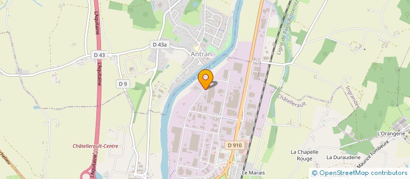 localisation de l'entreprise VMH ENERGIES  CHATELLERAULT