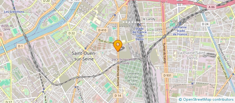 localisation de l'entreprise VMH SOLS à SAINT-OUEN-SUR-SEINE