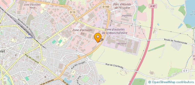localisation de l'entreprise VMI à CHOLET
