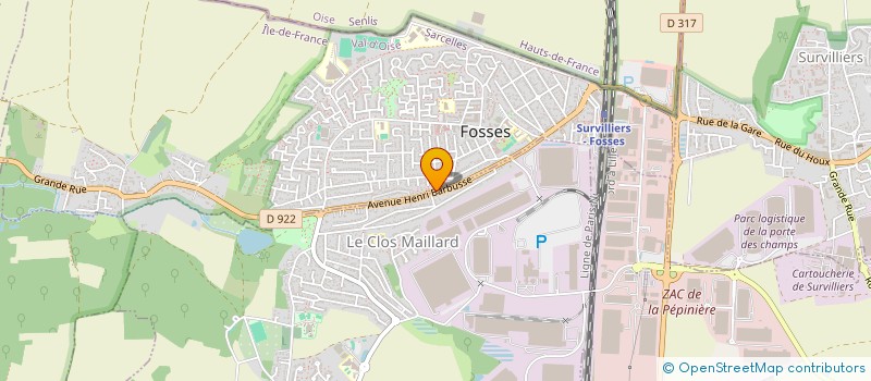 localisation de l'entreprise VMI  FOSSES