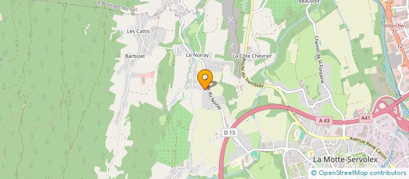 localisation de l'entreprise VMJ à LA MOTTE-SERVOLEX