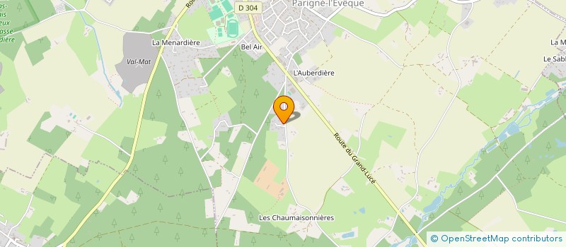 localisation de l'entreprise VMJ  PARIGNE-L'EVEQUE