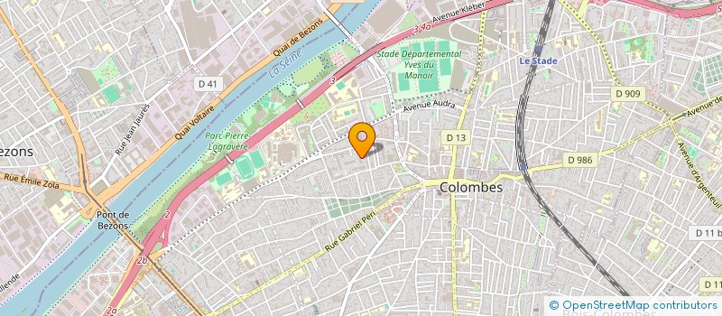 localisation de l'entreprise VMK AUTO à COLOMBES