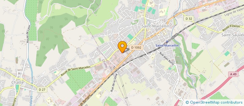 localisation de l'entreprise VMK LITERIE à SAINT-MARCELLIN