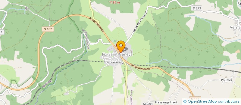 localisation de l'entreprise VML 43  FIX-SAINT-GENEYS