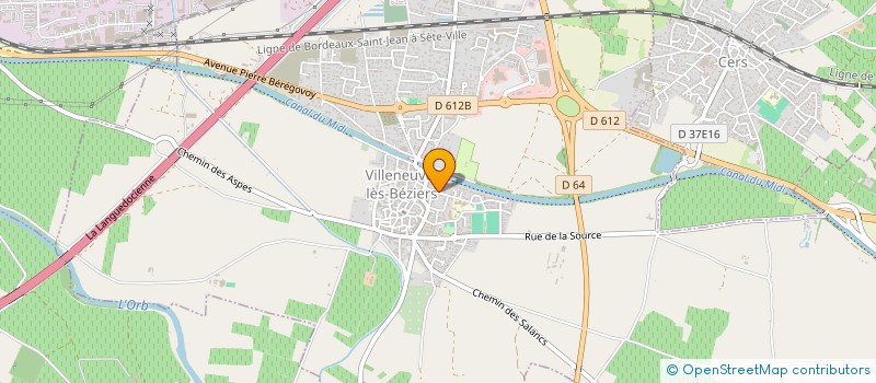 localisation de l'entreprise VMM IMMO34  VILLENEUVE-LES-BEZIERS