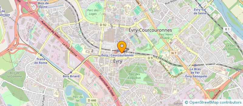 localisation de l'entreprise VMP COURSES à EVRY-COURCOURONNES