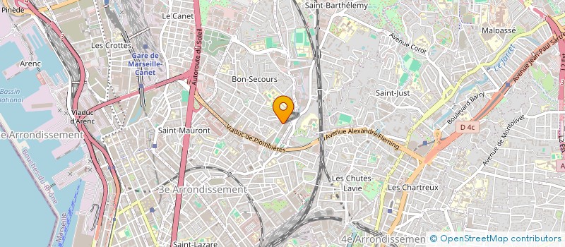 localisation de l'entreprise VMP INTERNATIONAL à MARSEILLE