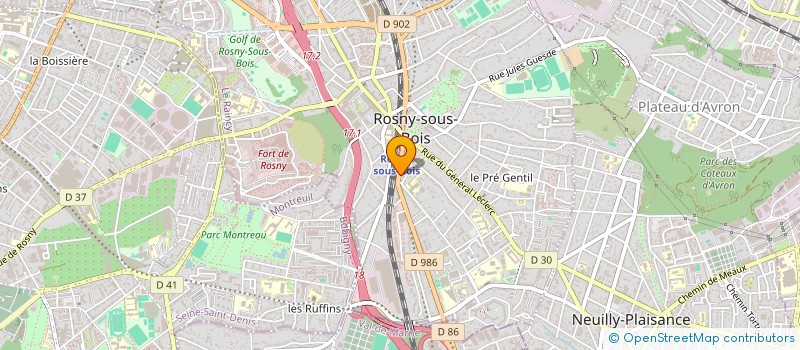 localisation de l'entreprise VMS à ROSNY-SOUS-BOIS