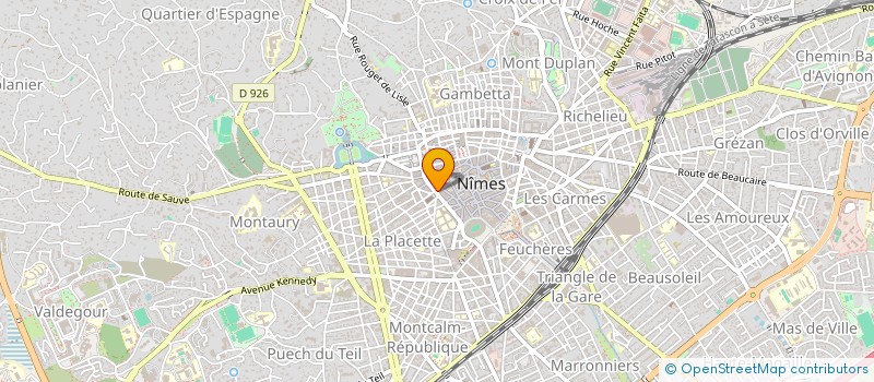 localisation de l'entreprise VMS OPTIQUE à NIMES